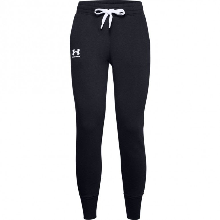Damskie spodnie treningowe UNDER ARMOUR Rival Fleece Joggers - czarne