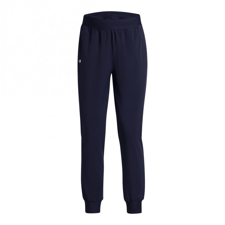 Damskie spodnie treningowe Under Armour Sport High Rise Woven Pant - granatowe