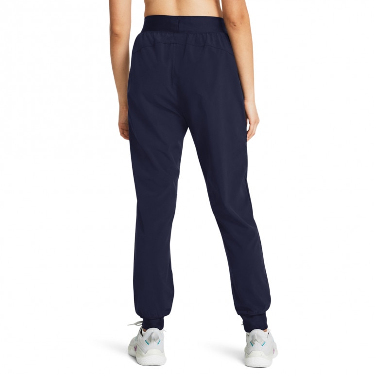 Damskie spodnie treningowe Under Armour Sport High Rise Woven Pant - granatowe
