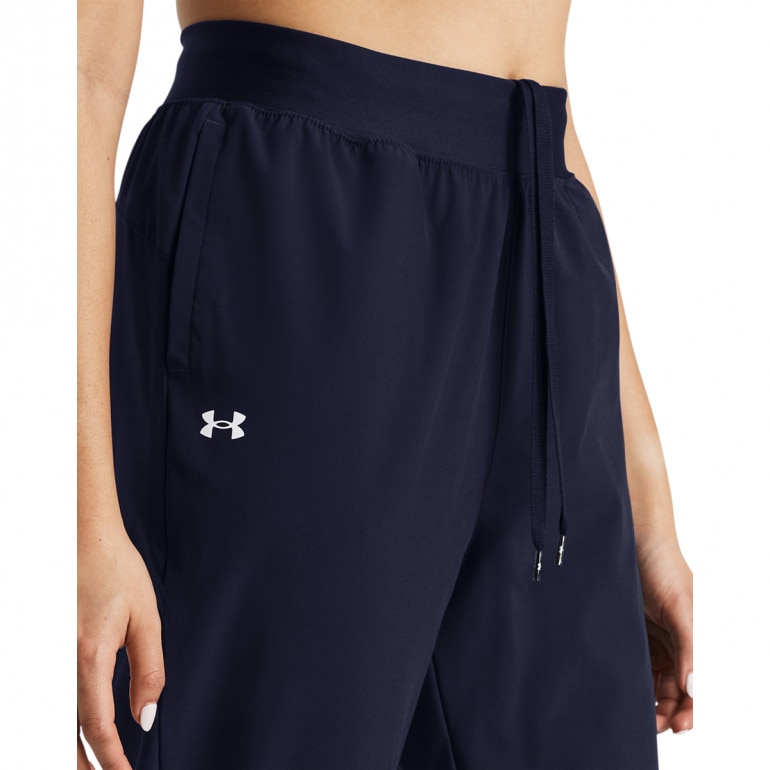Damskie spodnie treningowe Under Armour Sport High Rise Woven Pant - granatowe