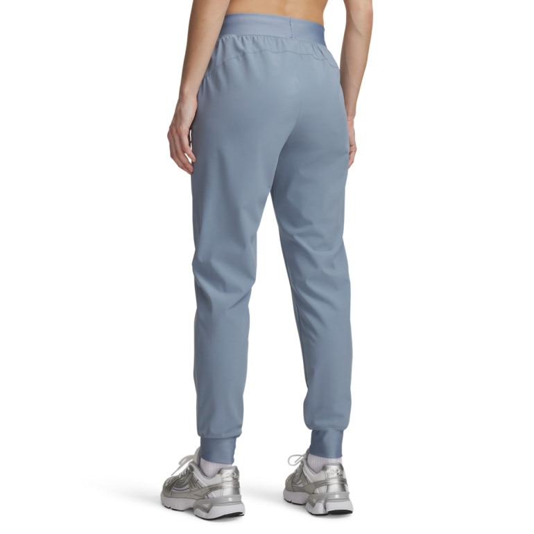 Damskie spodnie treningowe Under Armour Sport High Rise Woven Pant - niebieskie
