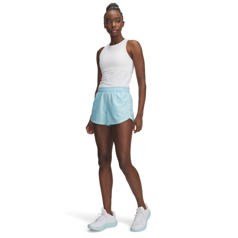 Damskie spodenki treningowe Under Armour Tech Play Up Shorts - niebieskie
