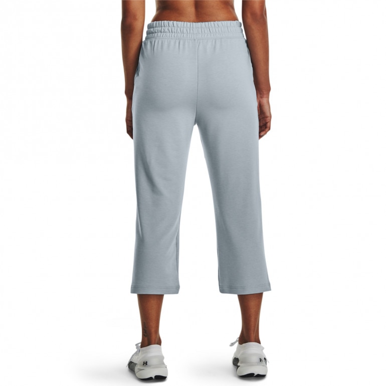 Damskie spodnie treningowe Under Armour UA Rival Terry Flare Crop Pants- szare