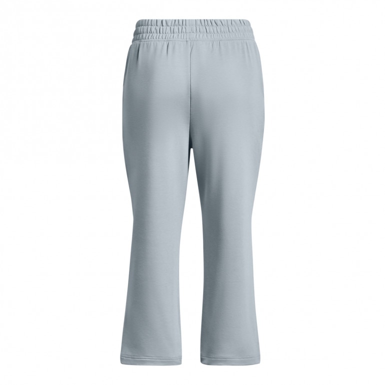 Damskie spodnie treningowe Under Armour UA Rival Terry Flare Crop Pants- szare