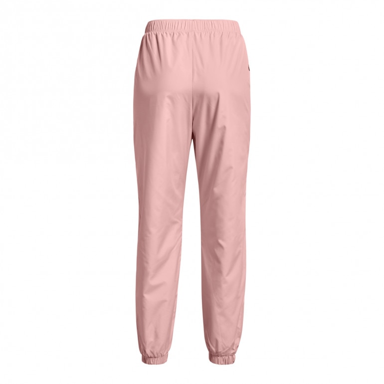 Damskie spodnie treningowe UNDER ARMOUR UA Rush Woven Pant - różowe