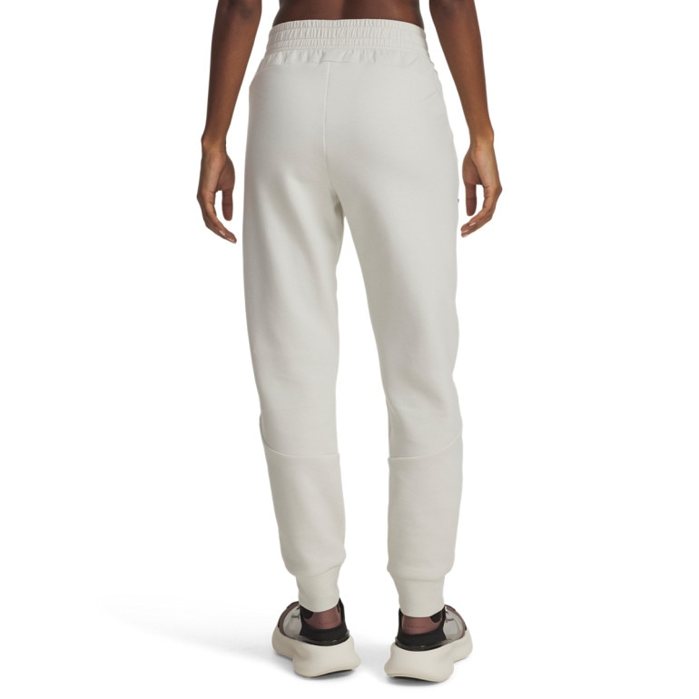 Damskie spodnie treningowe Under Armour Unstoppable Flc Jogger - białe