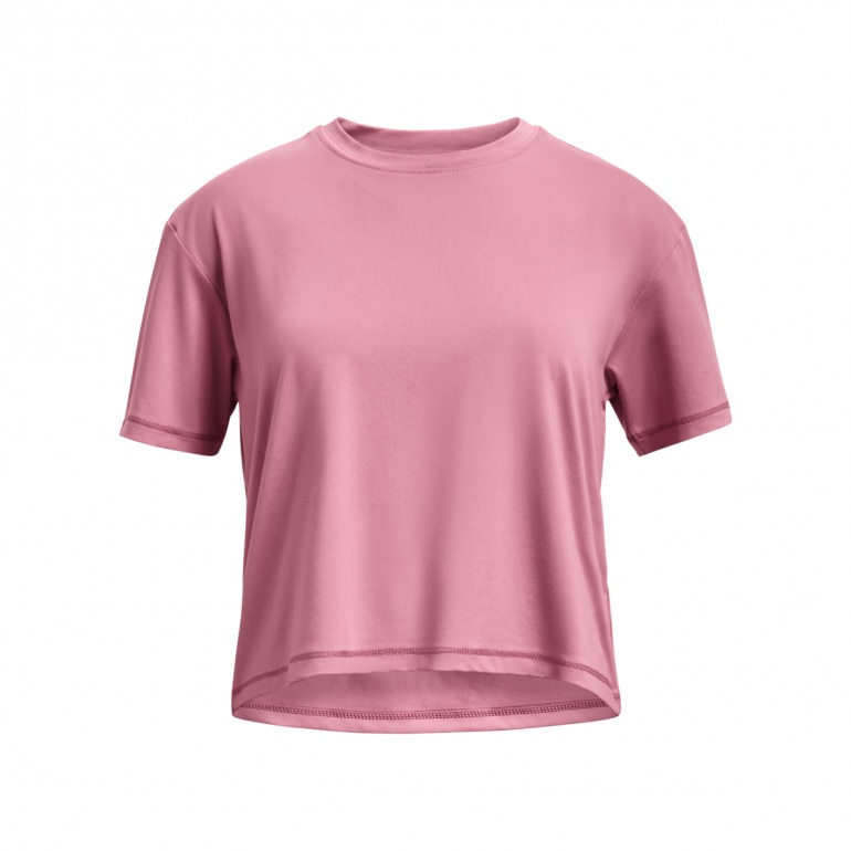 Dziewczęca koszulka treningowa Under Armour Motion SS - różowa