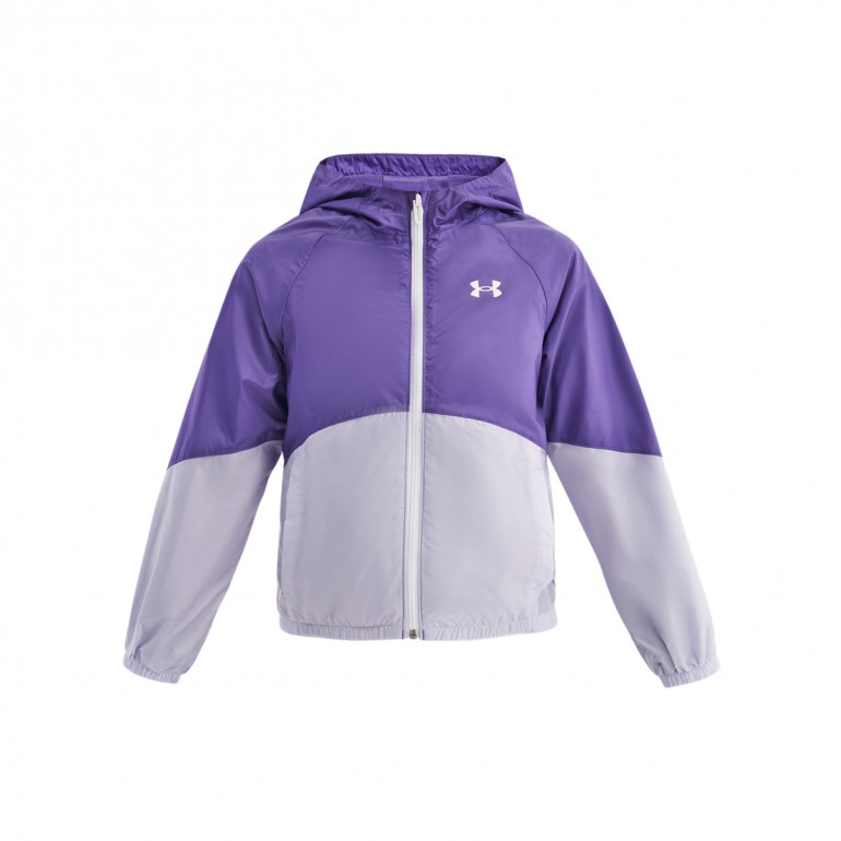 Dziewczęca kurtka wiatrówka Under Armour UA Sport Windbreaker Jkt - fioletowa