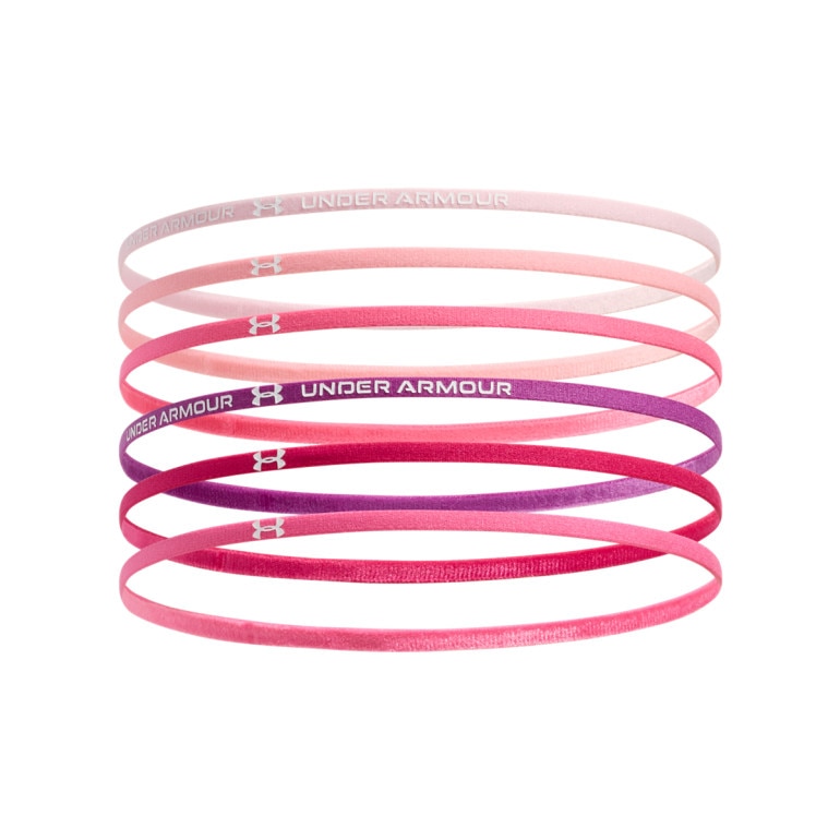 Dziewczęca opaska na głowę treningowa (6-pak) Under Armour G Mini Elastic 6PK - multikolor