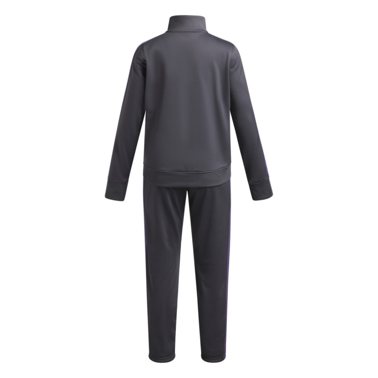 Dziewczęcy dres treningowy Under Armour EM Knit Track Suit - szary