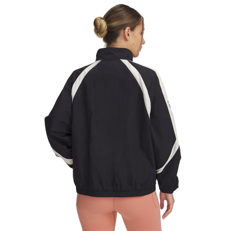 Damska kurtka wiatrówka Under Armour Icon Crinkle Track Jacket - czarne