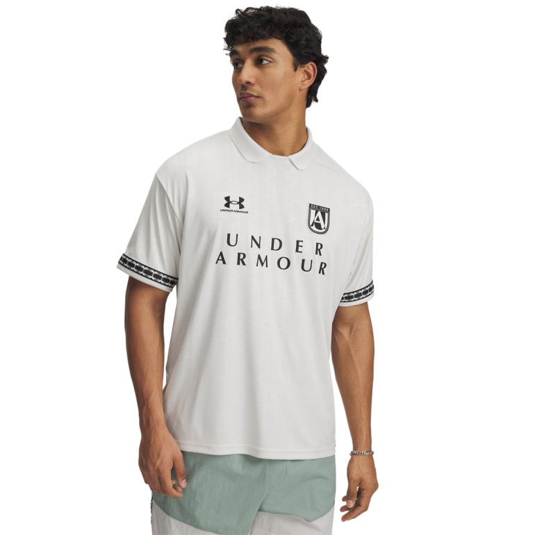 Męska koszulka z nadrukiem Under Armour M's 96 Terrace Jsy SS - biała