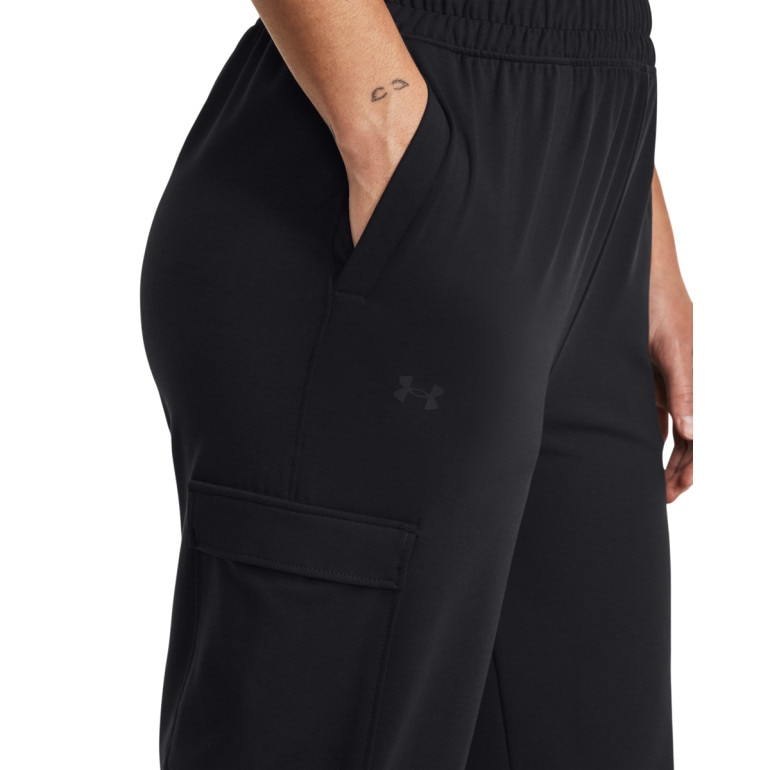 Damskie spodnie treningowe Under Armour Meridian Cargo Jogger - czarne