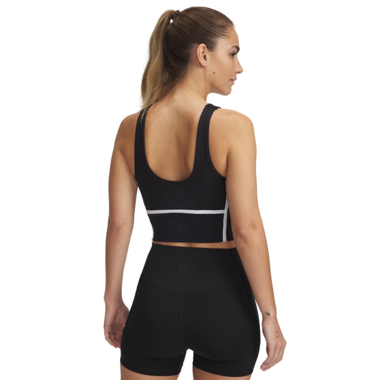 Damski top treningowy Under Armour Meridian Piped Crop Tank - czarny