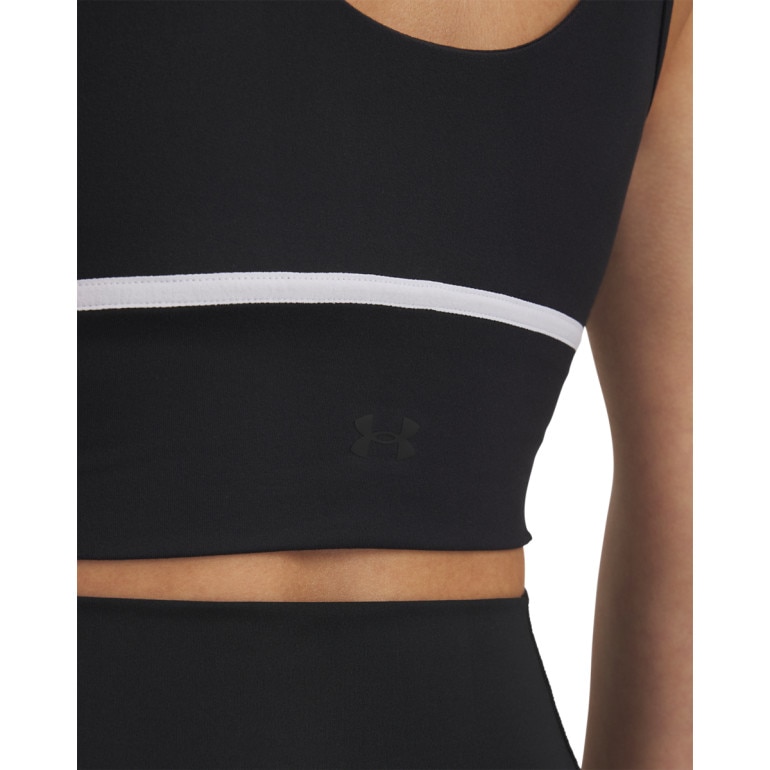 Damski top treningowy Under Armour Meridian Piped Crop Tank - czarny