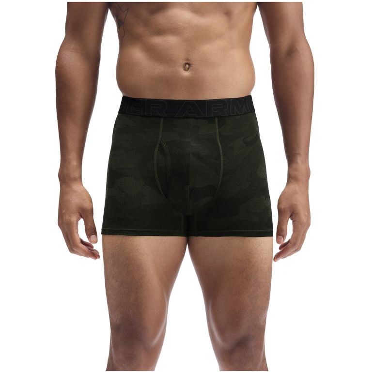 Męska bielizna treningowa (3-pack) Under Armour M UA Perf Cotton Nov 3in - zielona