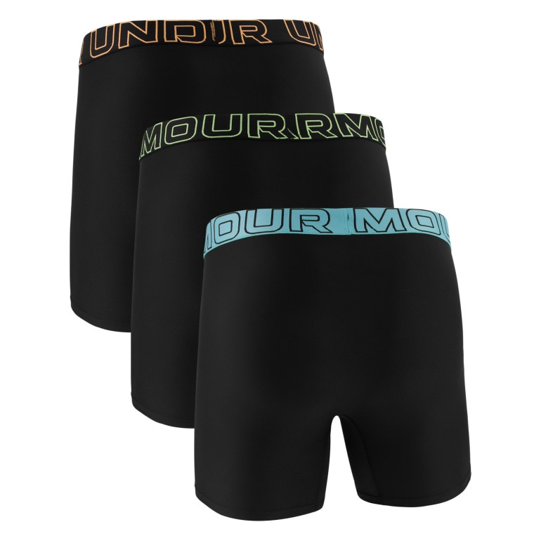 Męska bielizna treningowa (3-pack) Under Armour M UA Perf Tech 6in - czarna