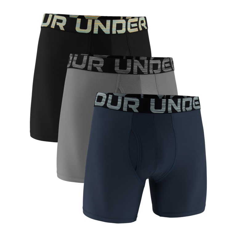 Męska bielizna treningowa (3-pack) Under Armour UA Performance Tech™ 6 Boxerjock - multikolor