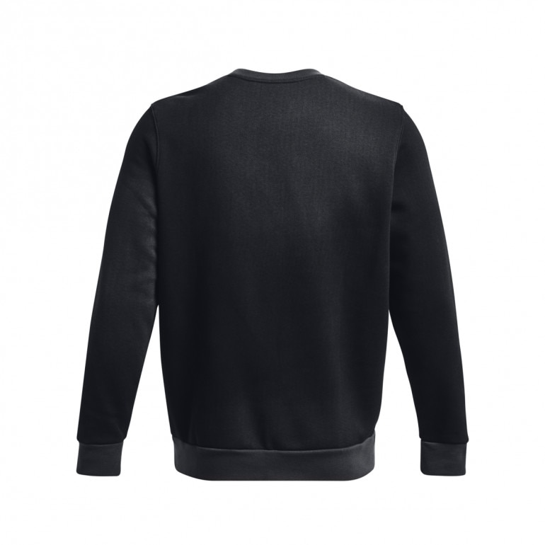 Męska bluza dresowa nierozpinana bez kaptura Under Armour UA Essential Flc Novelty Crw - czarna