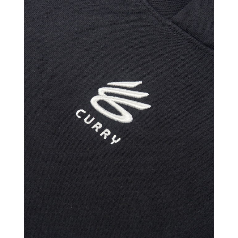 Męska bluza dresowa nierozpinana z kapturem Under Armour Curry Splash - czarna