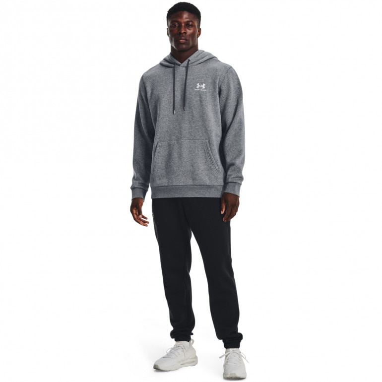 Męska bluza dresowa nierozpinana z kapturem Under Armour UA Icon Fleece Hoodie - szara