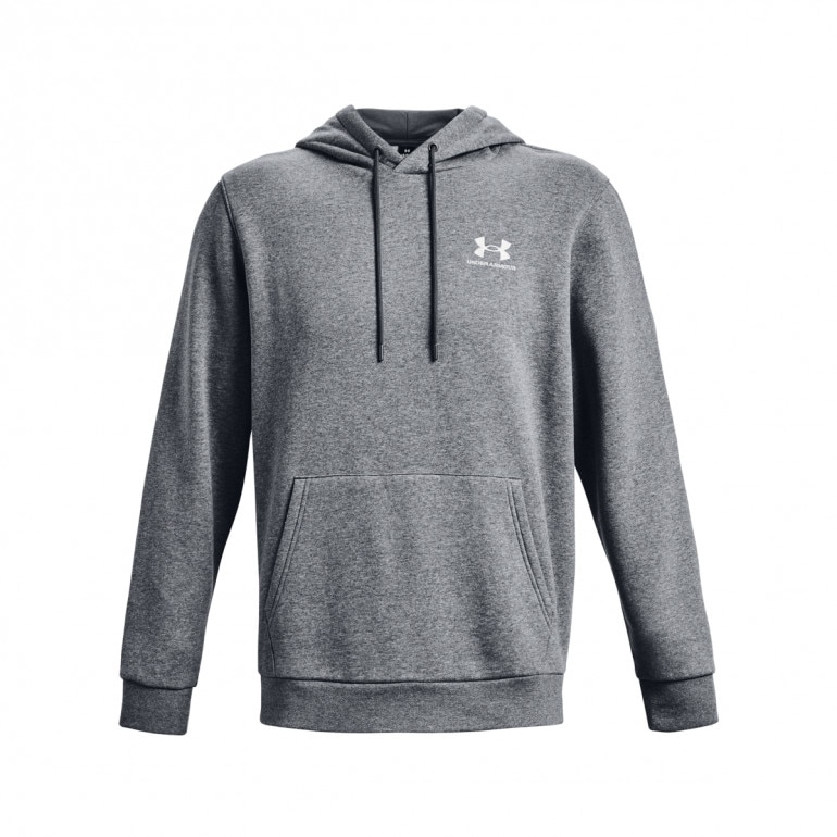 Męska bluza dresowa nierozpinana z kapturem Under Armour UA Icon Fleece Hoodie - szara