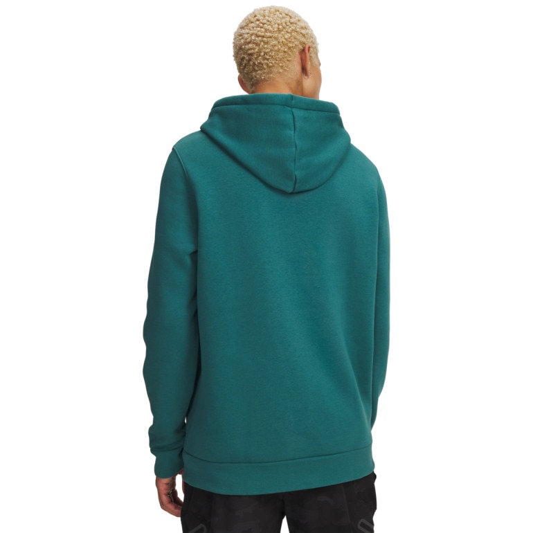 Męska bluza dresowa nierozpinana z kapturem Under Armour UA Icon Fleece Hoodie - zielona