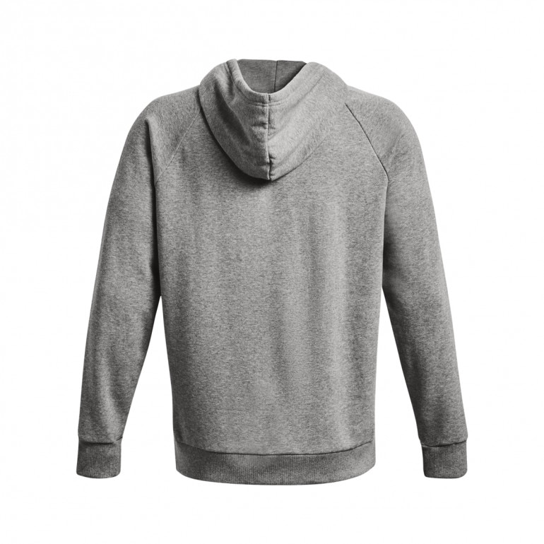Męska bluza dresowa nierozpinana z kapturem Under Armour UA Rival Fleece Logo HD - szara