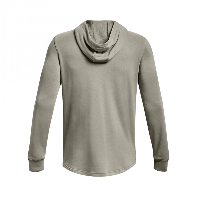 Męska bluza dresowa nierozpinana z kapturem Under Armour UA Rival Terry Graphic HD - oliwkowa