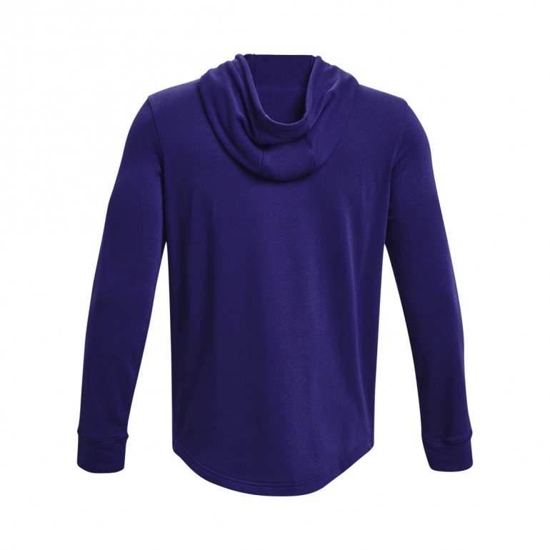 Męska bluza dresowa nierozpinana z kapturem UNDER ARMOUR UA RIVAL TERRY LC HD - granatowa