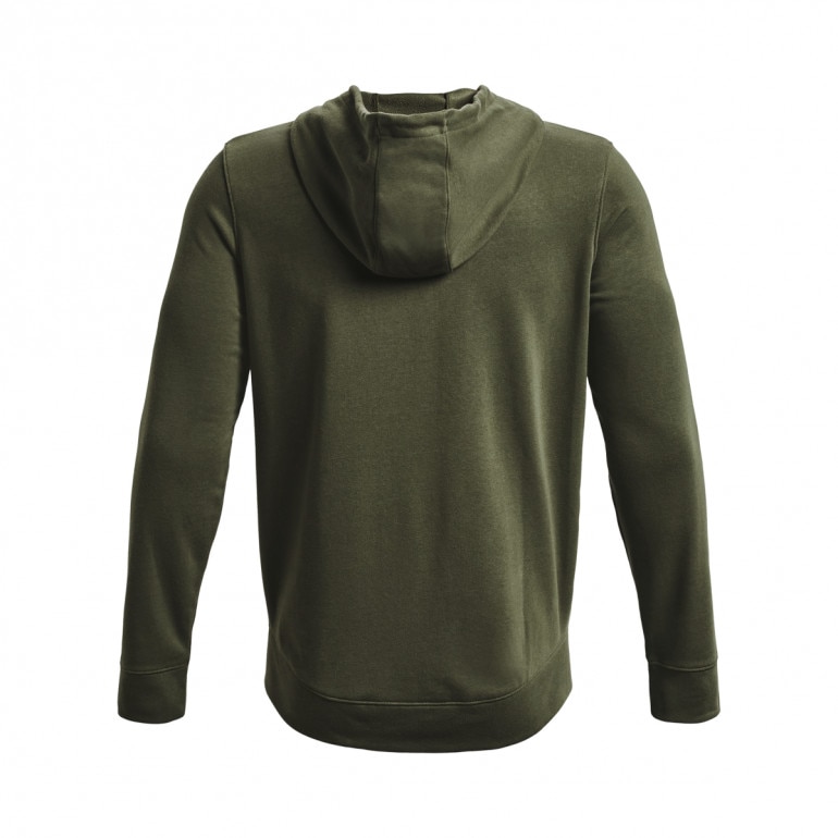 Męska bluza dresowa rozpinana z kapturem UNDER ARMOUR UA Rival Terry LC FZ - oliwkowa/khaki