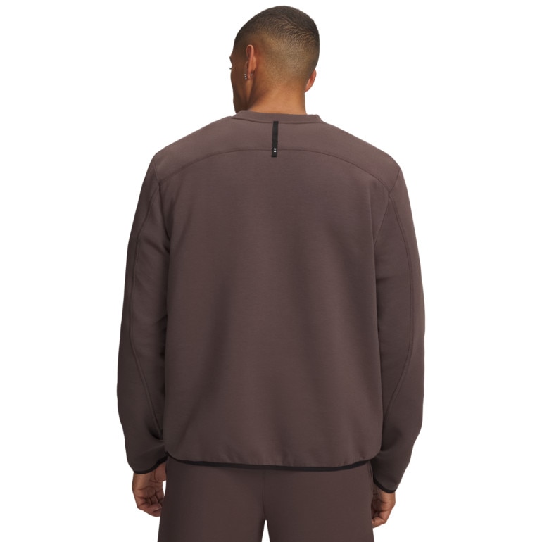 Męska bluza dresowa nierozpinana Under Armour UA Unstoppable Flc FZ - brązowa