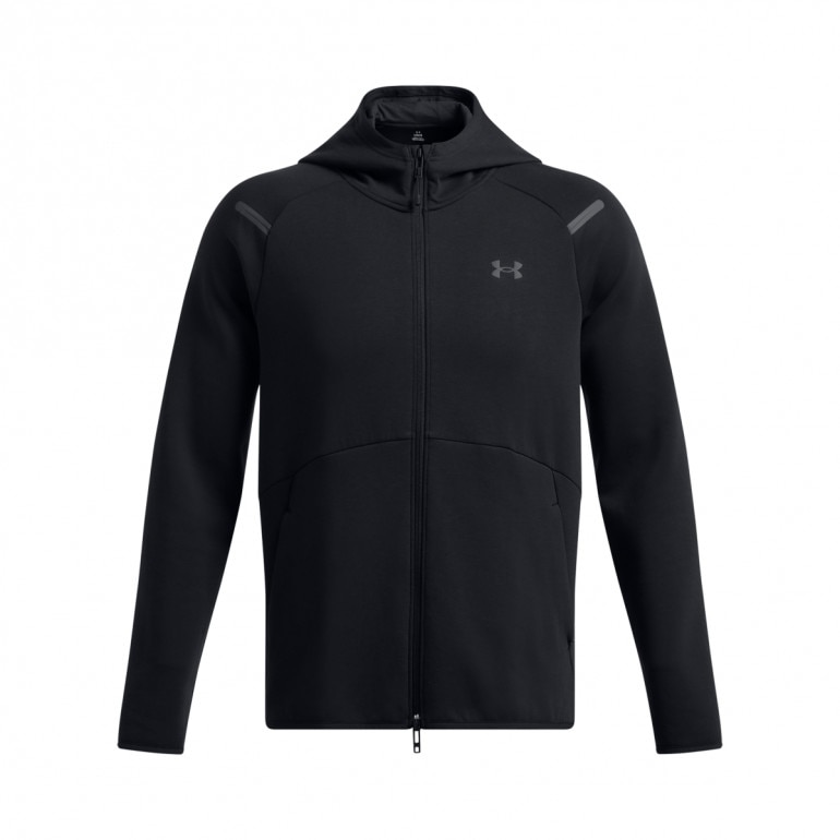 Męska bluza dresowa rozpinana z kapturem Under Armour UA Unstoppable Fleece Full-Zip - czarna