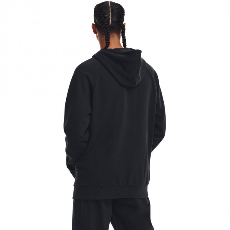 Męska bluza dresowa nierozpinana z kapturem Under Armour UA Rival Fleece Logo HD - czarna