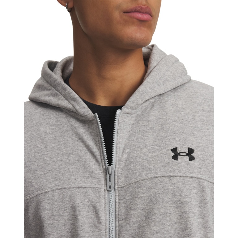 Męska bluza rozpinana z kapturem Under Armour UA Rival LW FZ - szara