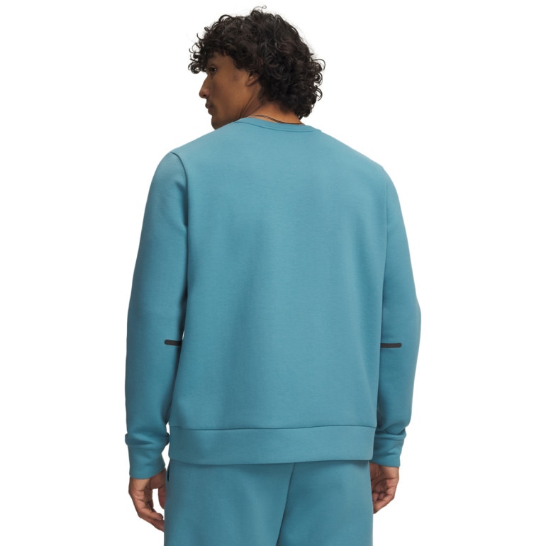 Męska bluza treningowa nierozpinana bez kaptura Under Armour UA Unstoppable Flc Crew - niebieska