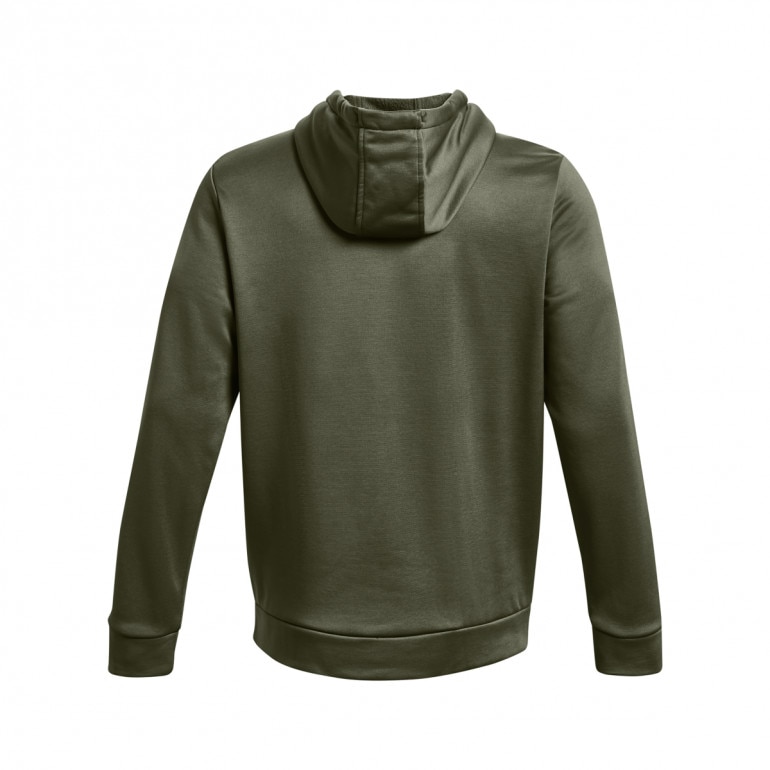 Męska bluza treningowa nierozpinana z kapturem Under Armour UA Armour Fleece Hoodie - oliwkowa/khaki