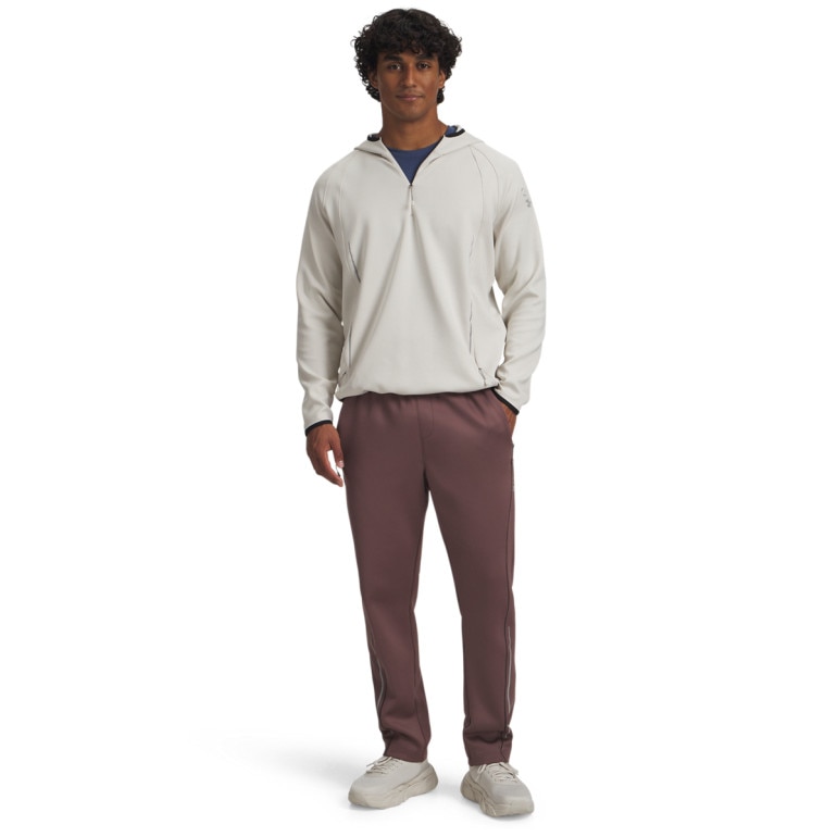 Męska bluza treningowa Under Armour Halo Cold Weather - beżowa