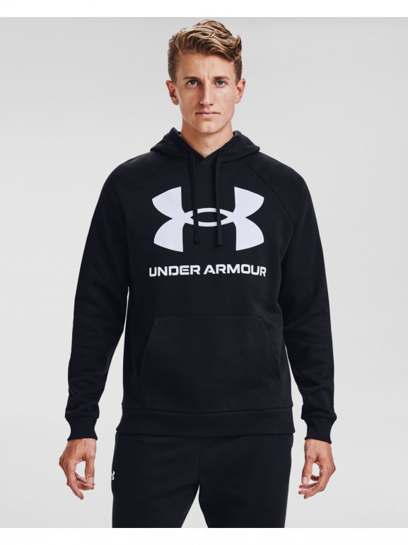 Męska bluza treningowa UNDER ARMOUR Rival Fleece Big Logo HD - czarna