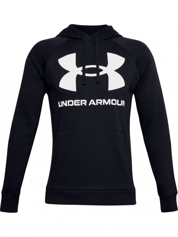 Męska bluza treningowa UNDER ARMOUR Rival Fleece Big Logo HD - czarna