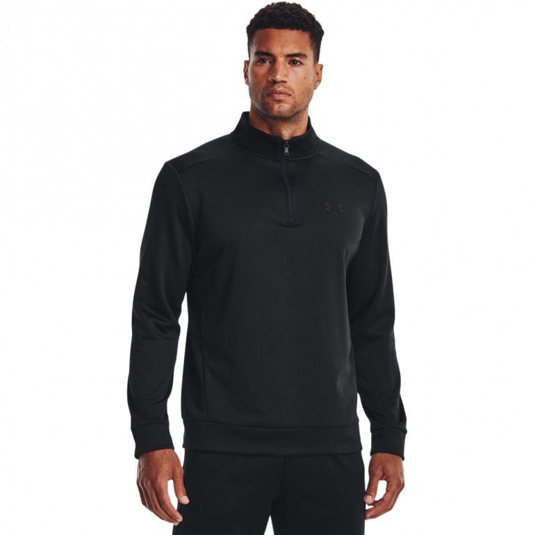Męska bluza treningowa UNDER ARMOUR UA Armour Fleece 1/4 Zip - czarna
