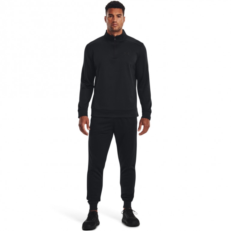 Męska bluza treningowa UNDER ARMOUR UA Armour Fleece 1/4 Zip - czarna