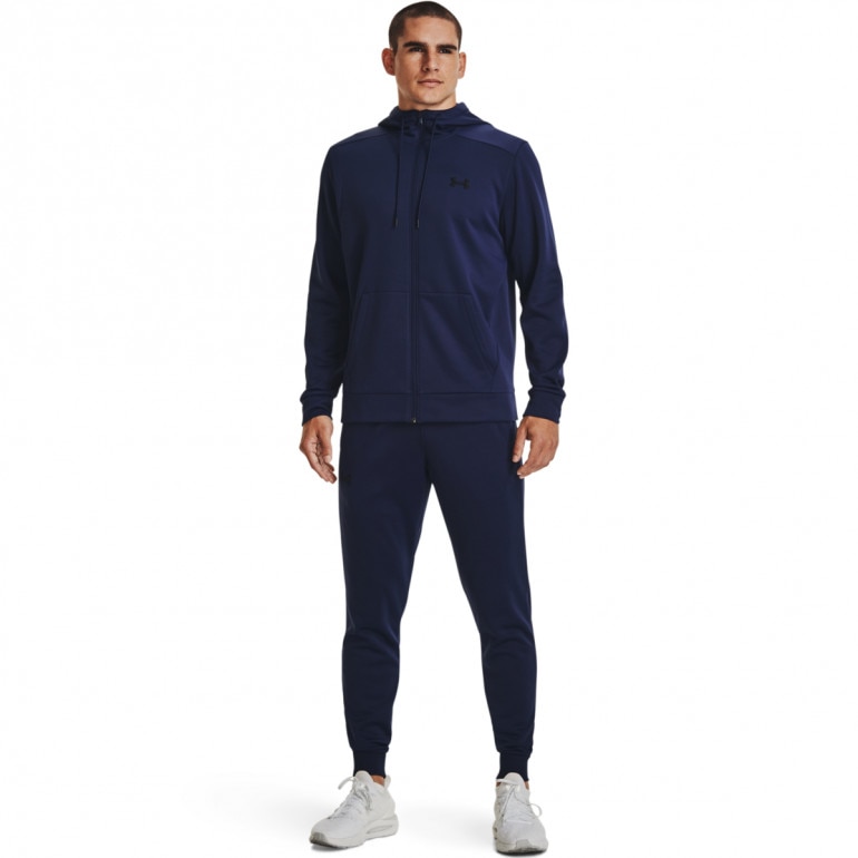 Męska bluza treningowa UNDER ARMOUR UA Armour Fleece FZ Hoodie - granatowa