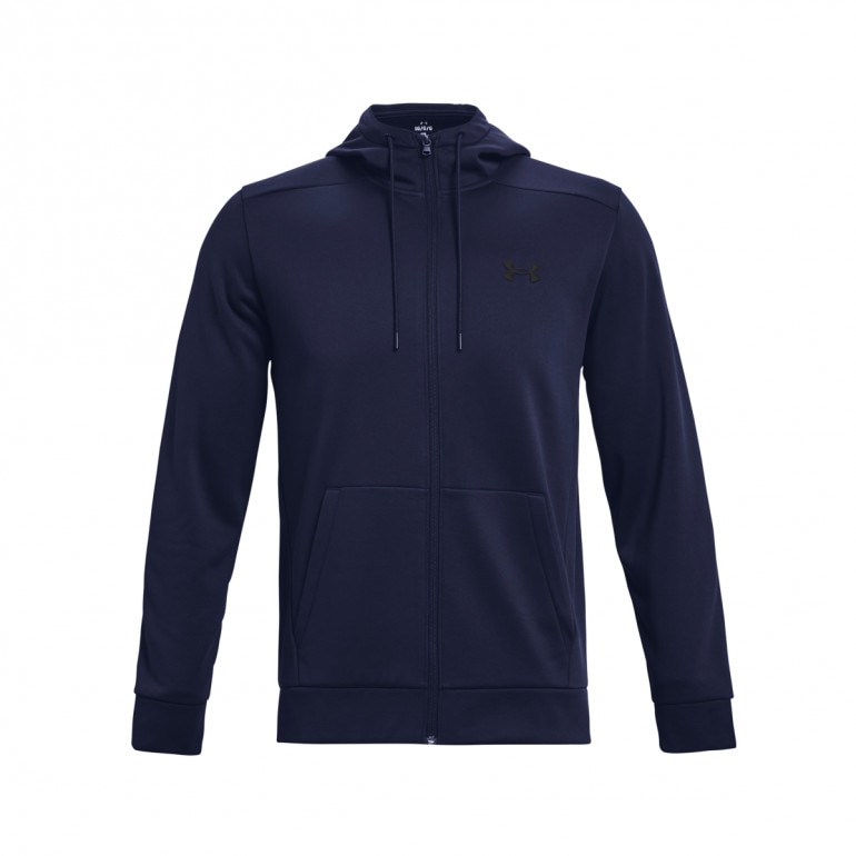 Męska bluza treningowa UNDER ARMOUR UA Armour Fleece FZ Hoodie - granatowa