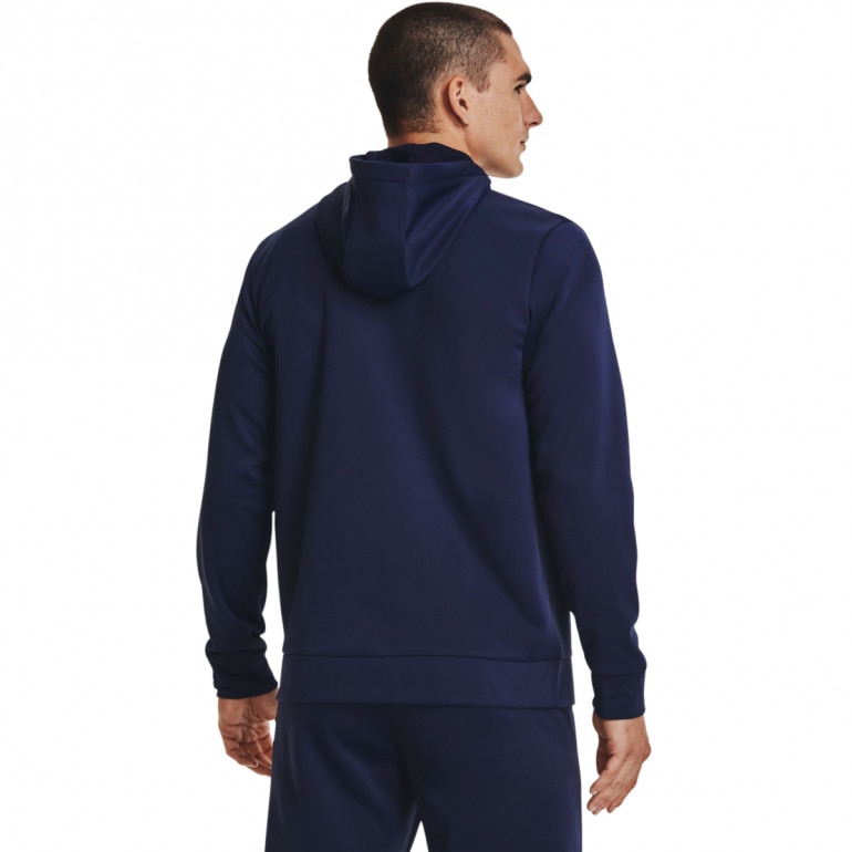 Męska bluza treningowa UNDER ARMOUR UA Armour Fleece FZ Hoodie - granatowa