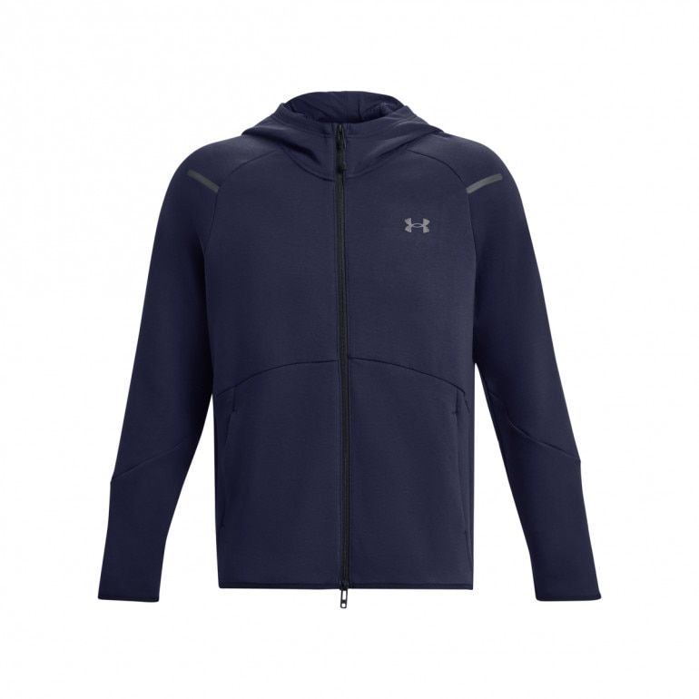 Męska bluza treningowa Under Armour UA Unstoppable Flc FZ - granatowa