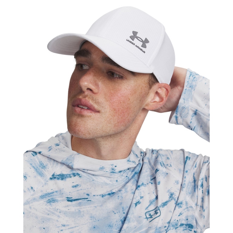 Męska czapka z daszkiem Under Armour M Iso-chill Armourvent Adj - biała