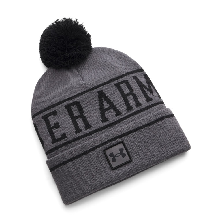 Męska czapka zimowa Under Armour M Halftime Pom Beanie - szara