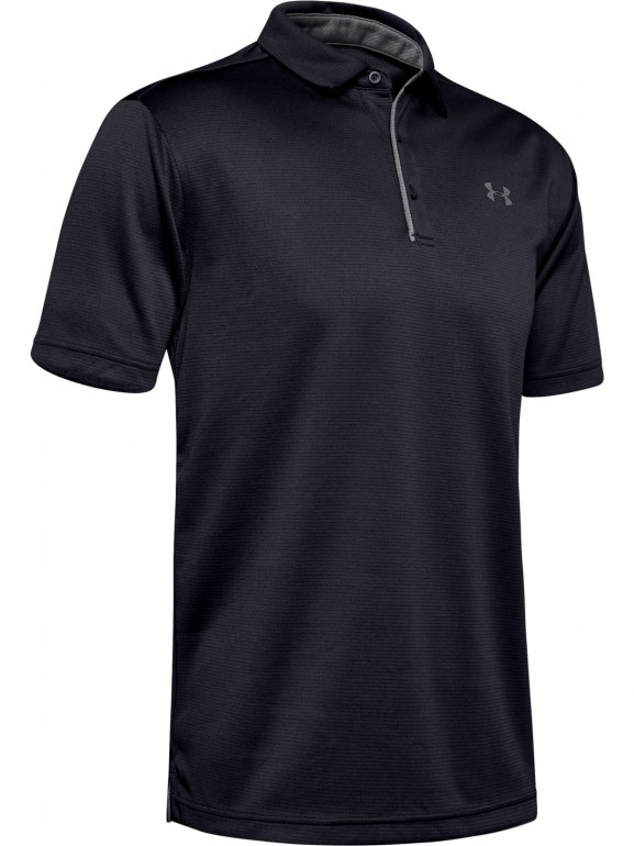 Męska koszulka do golfa UNDER ARMOUR Tech Polo - czarna