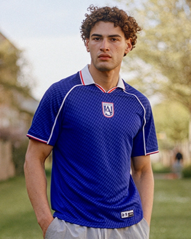 Męska koszulka piłkarska Under Armour UA 96 Terrace Country - niebieska